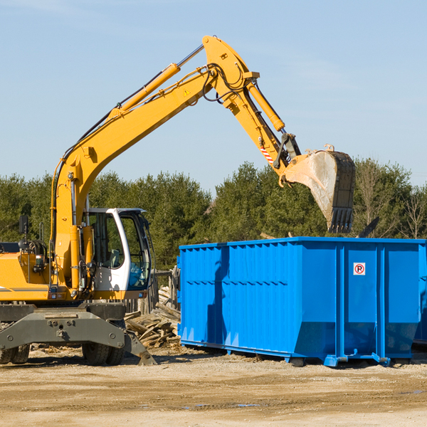 what happens if the residential dumpster is damaged or stolen during rental in Throop PA